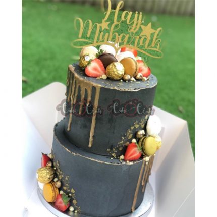 2 Tier Macaron Cake