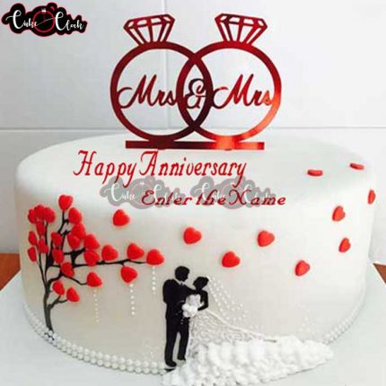 Love Anniversary Cake