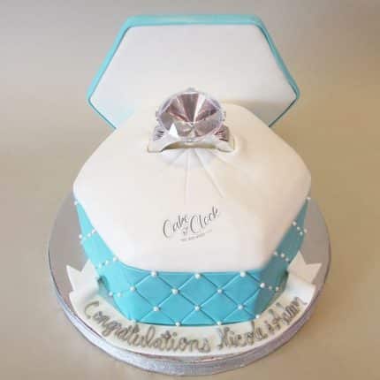 Engagement Ring Cake