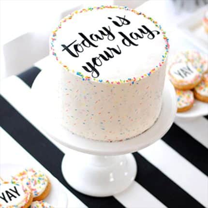 Today Is Your Day Congratulations Cake