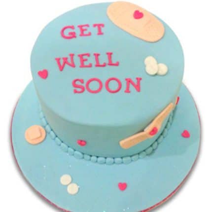 Fondant Get Well Soon Cake