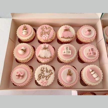 new born baby cupcakes