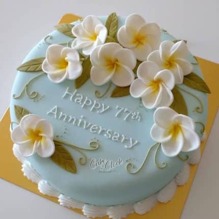 Pastel blue cake