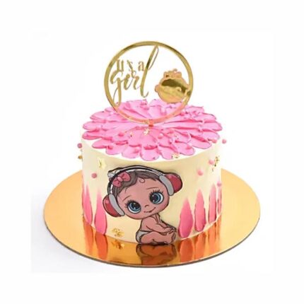 baby girl cake