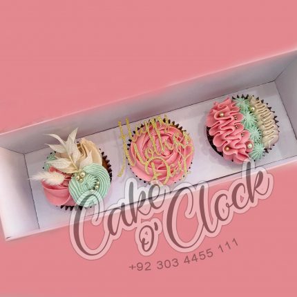 3 cupcake box