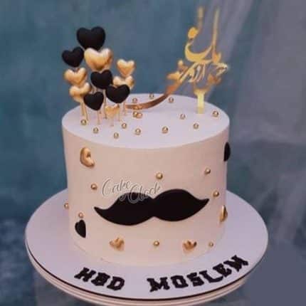black white and gold